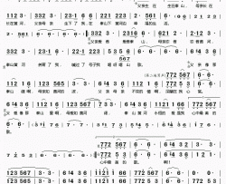 山河恋简谱(歌词)-大庆小芳演唱-桃李醉春风记谱