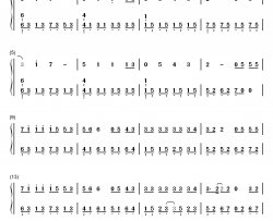 BINGBIAN病变钢琴简谱-数字双手-cubi Aydo