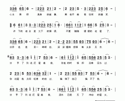 分手了别说还爱着我简谱-胡进演唱