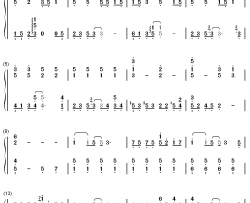 慢冷钢琴简谱-数字双手-梁静茹