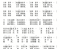 长春站在春天里简谱