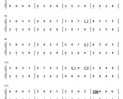 琪琪的冬天钢琴简谱-数字双手-琴光kelly