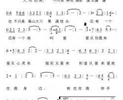 爱从哪里来简谱-房国庆词/房国庆曲