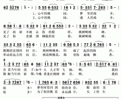 重回桃花盛开的地方简谱(歌词)-马伟光演唱-秋叶起舞记谱上传