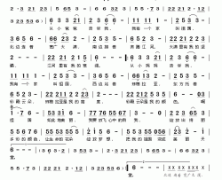 祖国和我简谱(歌词)-吴文煜演唱-桃李醉春风记谱