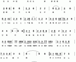 满江红简谱-岳飞词 周林智曲