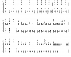 白金迪斯科钢琴简谱-数字双手-井口裕香