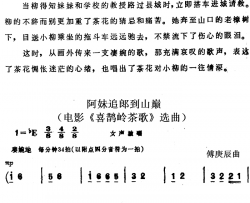 阿妹追郞到山巅简谱-电影《喜鹊岭茶歌》选曲