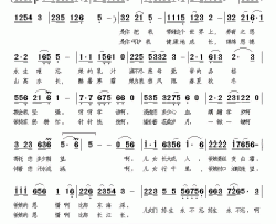 爹娘的恩情永不忘简谱-杨致富词 郭建国 杨武麟曲媛媛-