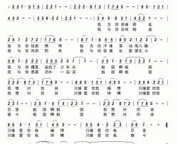 祖国 我想对你说简谱-闻梵演唱-王本海/徐斯朝词曲