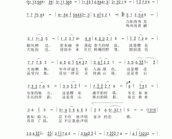 樱花盛开的村落为仁寿县吊庆村樱花节作简谱-彭菲菲演唱-周德光/周德光词曲