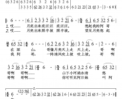 小河淌水简谱-彭丽媛演唱-落红制作曲谱