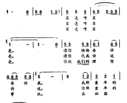 贝壳，请告诉我简谱