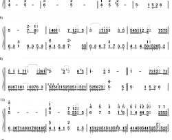 背叛钢琴简谱-数字双手-曹格