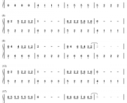 蓝莲花钢琴简谱-数字双手-许巍