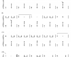 清晨钢琴简谱-数字双手-沈小岑