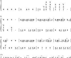 分我一半的眼泪钢琴简谱-数字双手-付辛博