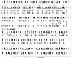 老百姓的小日子简谱(歌词)-敖长生演唱-秋叶起舞记谱上传