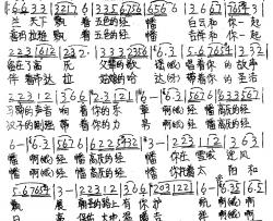 五色金幡简谱-谭维维-