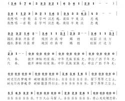 平夷大夫汉忠魂简谱-广西历史剧《平夷大夫禤纯旺》禤歌王-
