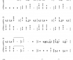 Itsuka钢琴简谱-数字双手-泽野弘之