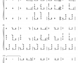 斯拉夫女人的告别钢琴简谱-数字双手-瓦西里·伊万诺维奇·阿加普金