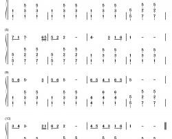 大海啊故乡（带歌词版）钢琴简谱-数字双手-王立平