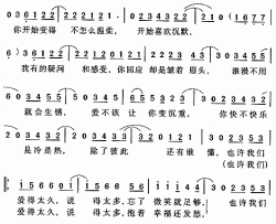 爱得太久简谱