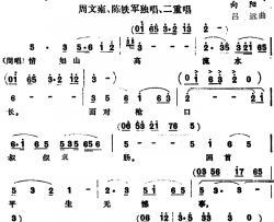 情如山高流水长简谱-歌剧《壮丽的婚礼》选曲