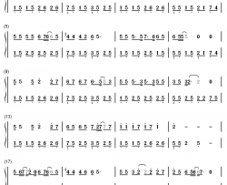 七号公园钢琴简谱-数字双手-许嵩