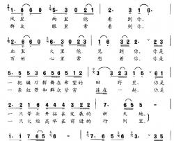 一个党员一面旗简谱-石祥词/田晓耕曲