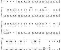 我和你钢琴简谱-数字双手-皮卡丘多多