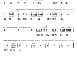 毛主席的恩情唱不完简谱-阿不都卡得尔卡依提曲