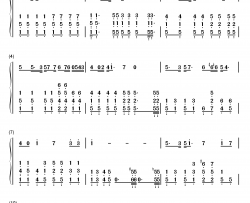 海芋恋钢琴简谱-数字双手-萧敬腾