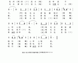 陕北人民怀念毛主席简谱