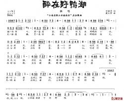 醉在野鸭湖简谱-何丽华词 戴永常曲