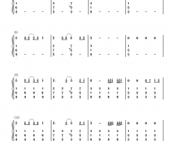 谎言钢琴简谱-数字双手-BigBang