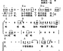 不要说分手简谱-李玲玉-