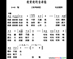 我爱我的自动枪简谱