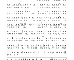 哭着醒来的人简谱-张梓瑶演唱-余云飞、张璐/王帅词曲
