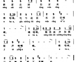 鼓声阵阵歌声响简谱-声萨独咙、苗族吃牛歌舞曲