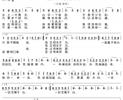 无愧于心简谱(歌词)-孙楠演唱-谱友电视迷上传