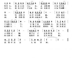 不要问我为什么简谱
