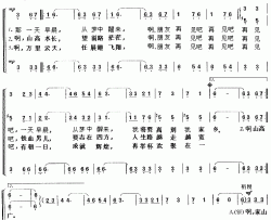 啊，朋友，再见重新填词合唱简谱