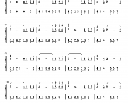 In The Wind钢琴简谱-数字双手-July