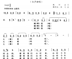 城里大哥哎简谱-魏树由词/魏树由、高戈曲