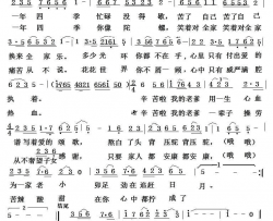 辛苦啦，我的老爹王心田简谱版简谱