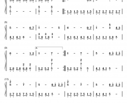 End Title钢琴简谱-数字双手-东京爱情故事