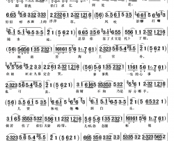 黄梅戏-滔滔江水向东流简谱-潘启才演唱-徐济新曲谱