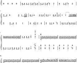 secret（慢板）钢琴简谱-数字双手-周杰伦